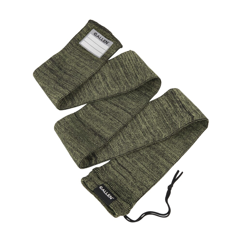 allen 13171 stretch knit gun sock green silicone treated knit w/custom id labeling holds rifles with scope or shotguns 52" l x 3.75" w interior dimensions Allen 13171 Stretch Knit Gun Sock Green Silicone-Treated Knit Sports South item 143506
