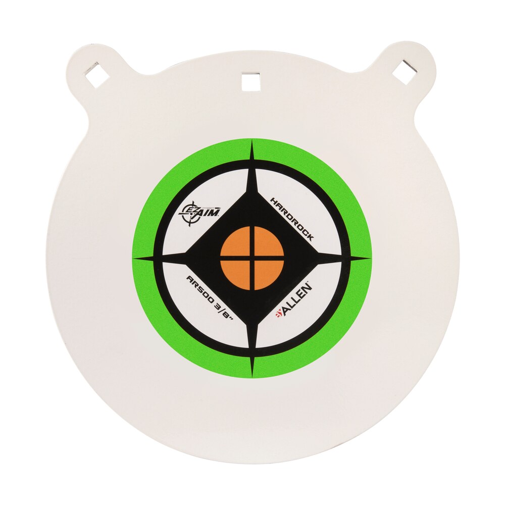 ez aim 15599 hardrock 12" ar500 steel gong shooting target .38" thickness black / green / white EZ-Aim 15599 Hardrock 12" AR500 Steel Gong Shooting Target .38" Thickness Black / Green / White Sports South item 143526