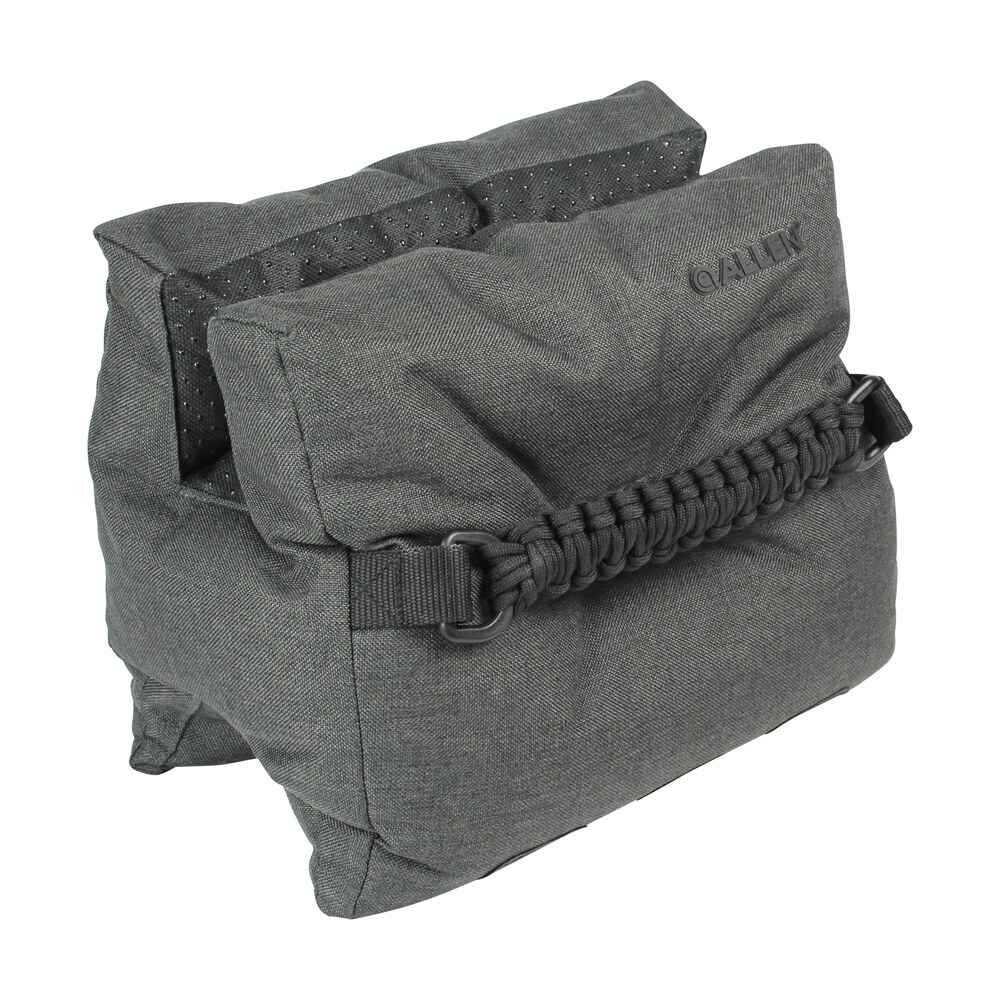 allen 18416 eliminator prefilled front bag gray ripstop polyester, paracord handle, weighs 12.10 lbs., 11.50" l x 7.50" h Allen 18416 Eliminator Prefilled Front Bag Gray Ripstop Polyester, Paracord Handle, Weighs Sports South item 143533