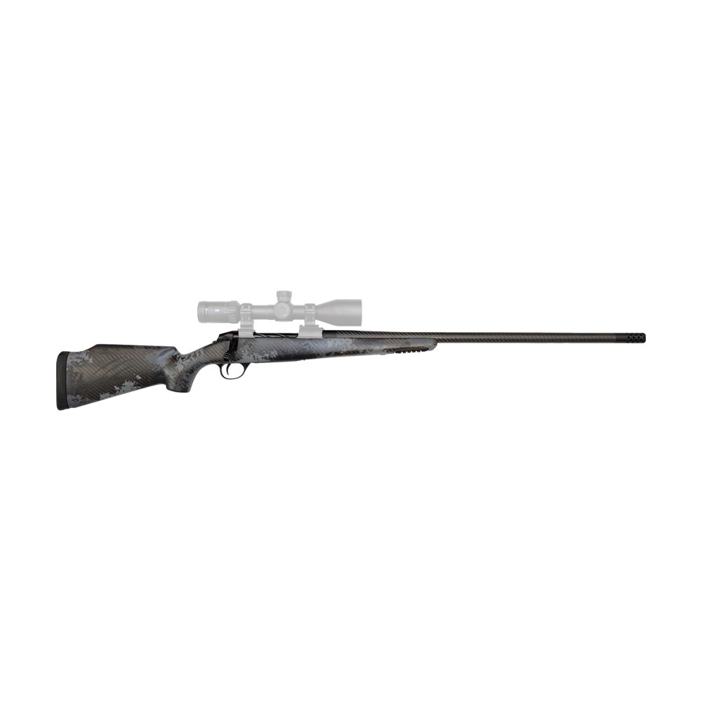 fierce firearms fcrg65prc22tp carbon rage full size 6.5 prc 3+1 22" black c3 carbon fiber barrel, tungsten gray cerakote titanium receiver, phantom camo fixed fierce tech c3 stock, right hand Fierce Firearms FCRG65PRC22TP Carbon Rage Full Size 6.5 PRC 3+1 22" Black C3 Carbon Fiber Sports South item 143569