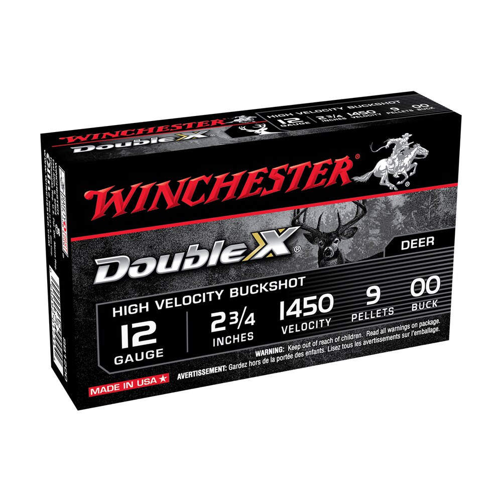 winchester ammo sb1200 double x high velocity 12gauge 2.75″ 9pellets 00buck shot 5 per box/50 case Winchester Ammo SB1200 Double X High Velocity 12Gauge 2.75" 9Pellets 00Buck Shot 5 Per Box/50 Sports South item 14365