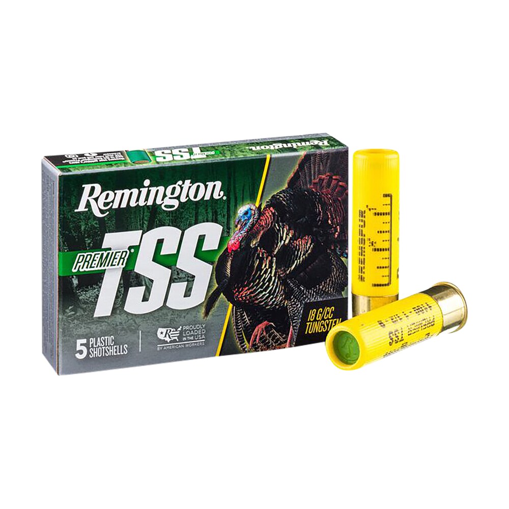 remington ammunition 28065 premier tss turkey 20 gauge 3" 1 1/2 oz tungsten 9 shot 5 per box/ 10 cs Remington Ammunition 28065 Premier TSS Turkey 20 Gauge 3" 1 1/2 oz Tungsten 9 Shot 5 Per Box/ Sports South item 143873