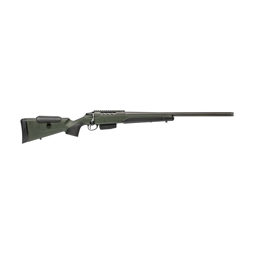 tikka jrtxrsv331r10 t3x super varmint 300 win mag 5+1 23.70" barrel, tungsten cerakote metal finish, black webbed green roughtech stock Tikka JRTXRSV331R10 T3x Super Varmint 300 Win Mag 5+1 23.70" Sports South item 143942