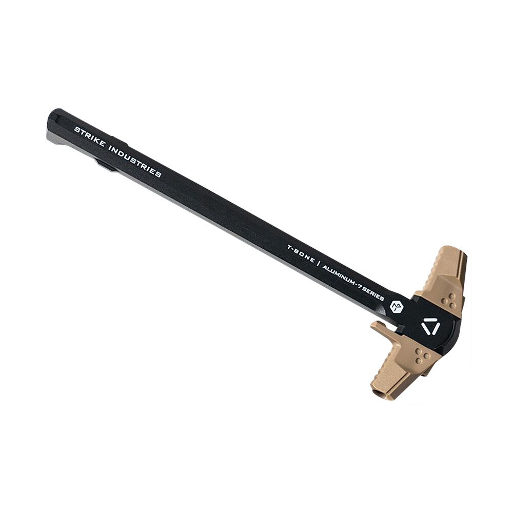 strike industries artbch223bkfde t bone charging handle .223/5.56x45mm nato flat dark earth polymer handles aluminum shaft for ar 15 Strike Industries ARTBCH223BKFDE T-Bone Charging Handle .223/5.56x45mm Nato Flat Dark Earth Sports South item 144007