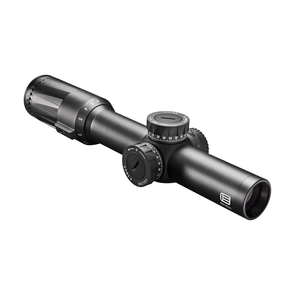 eotech vdu16ffsr3g vudu ffp black hardcoat anodized 1 6x 24mm 30mm tube illuminated green sr3 moa reticle features throw lever Eotech VDU16FFSR3G Vudu FFP Black Hardcoat Anodized 1-6x 24mm 30mm Tube Illuminated Green Sports South item 144245