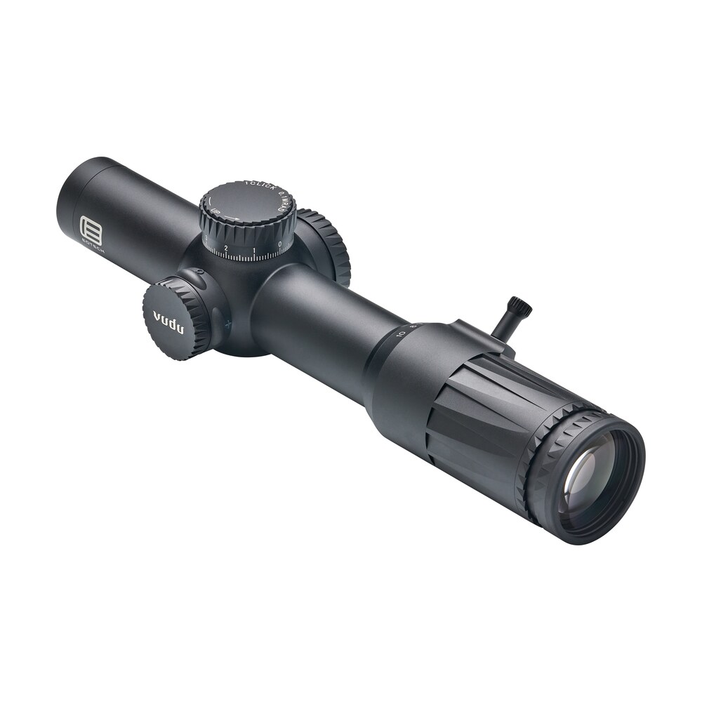 eotech vdu110ffsr4 vudu ffp black hardcoat anodized 1 10x 28mm 34mm tube illuminated red sr4 moa reticle features throw lever Eotech VDU110FFSR4 Vudu FFP Black Hardcoat Anodized 1-10x 28mm 34mm Tube Illuminated Red SR4 Sports South item 144247