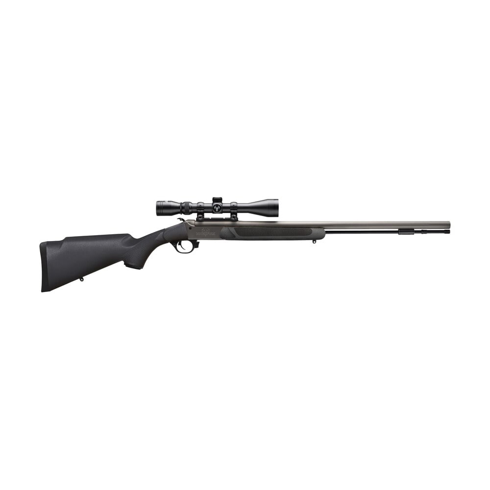 traditions cr584110440 nitrofire w/scope 50 cal 209 primer 26" gray cerakote fluted & tapered barrel, drilled & tapped receiver, black fixed synthetic stock, 3 9x40mm duplex Traditions CR584110440 NitroFire Sports South item 144474
