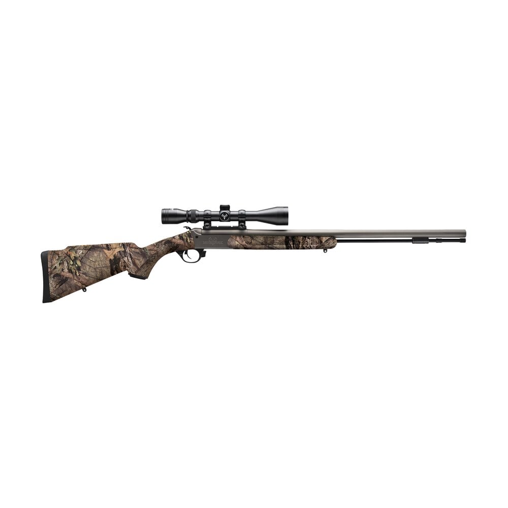 traditions cr5841104416 nitrofire w/scope 50 cal 209 primer 26" gray cerakote fluted & tapered barrel, drilled & tapped receiver, mossy oak break up country fixed synthetic stock, 3 9x40mm duplex Traditions CR5841104416 NitroFire Sports South item 144480