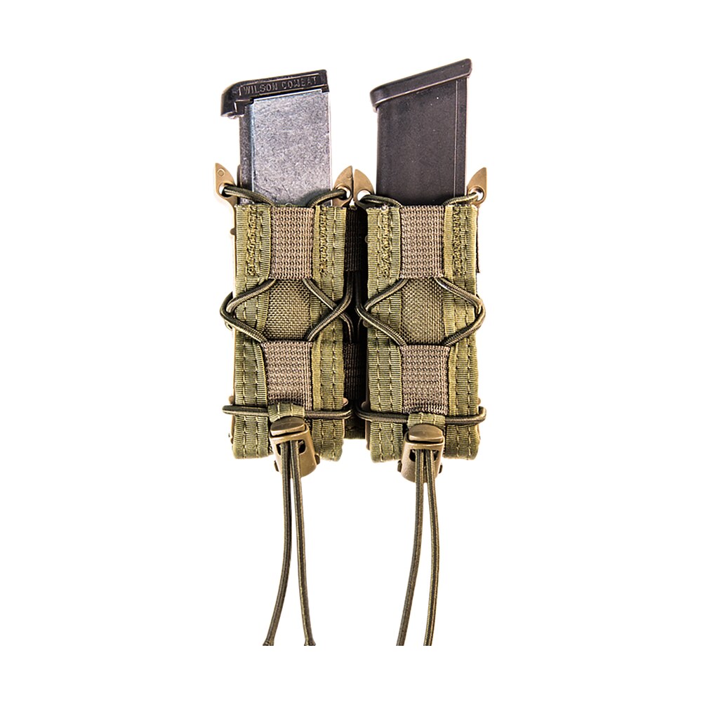 high speed gear 11pt02od taco mag pouch double od green nylon molle compatible w/ pistol High Speed Gear 11PT02OD TACO Mag Pouch Double OD Green Nylon MOLLE Compatible Sports South item 144507