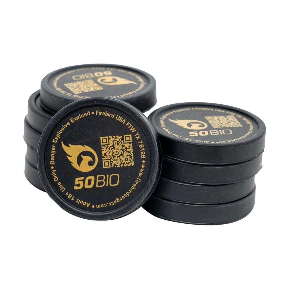 firebird usa 50bio 50bio moving trajectory/static white smoke universal firearm 50mm 10 pk. Firebird USA 50BIO 50BIO Moving Trajectory/Static White Smoke Universal Firearm 50mm 10 Pk. Sports South item 144746