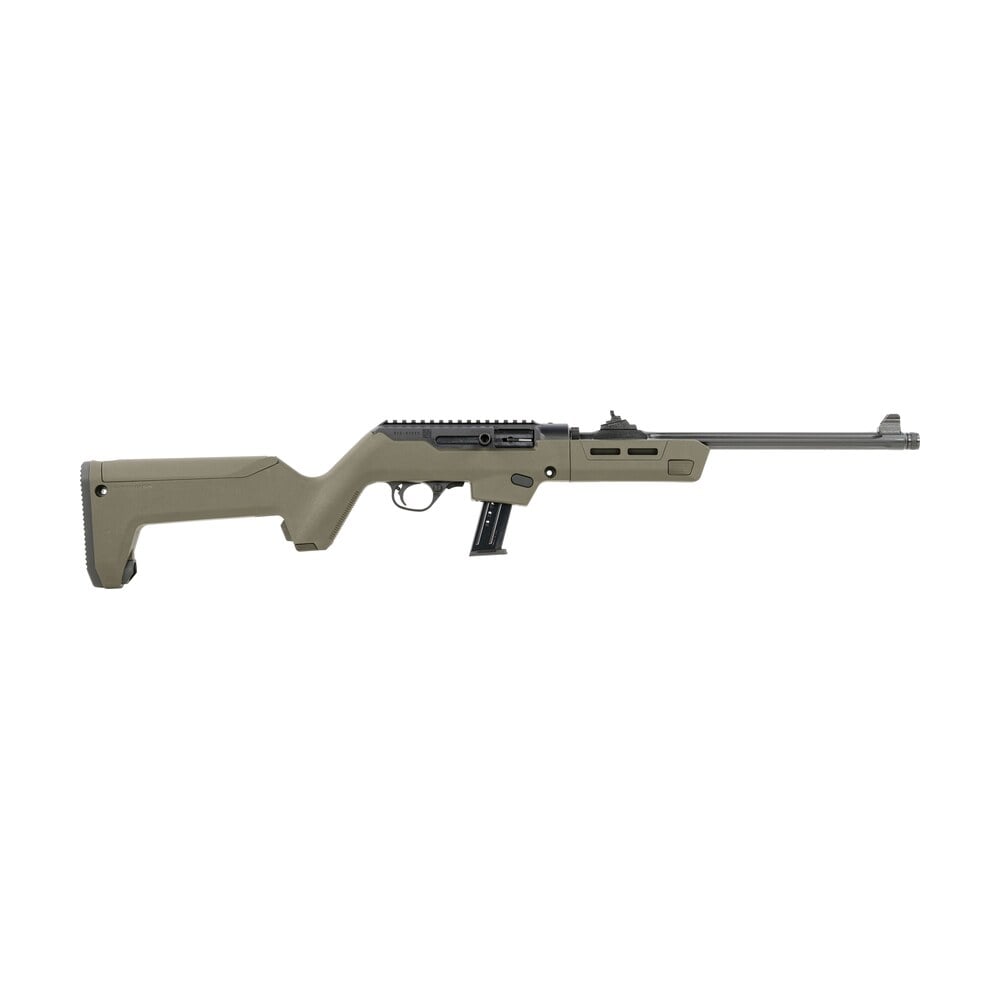 ruger 19131 pc carbine takedown 9mm luger 17+1 16.10" threaded/fluted barrel, type iii hard coat anodized aluminum alloy receiver, od green magpul pc backpacker stock, optics ready Ruger 19131 PC Carbine Takedown 9mm Luger 17+1 16.10" Threaded/Fluted Sports South item 144792