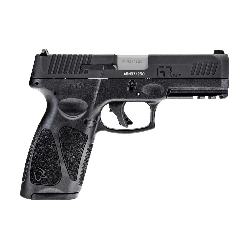taurus 1g3b94117 g3 9mm luger 17+1 4" barrel, black finish picatinny rail frame, serrated matte black tenifer steel slide, polymer grip includes 2 mags Taurus 1G3B94117 G3 9mm Luger 17+1 4" Sports South item 144821