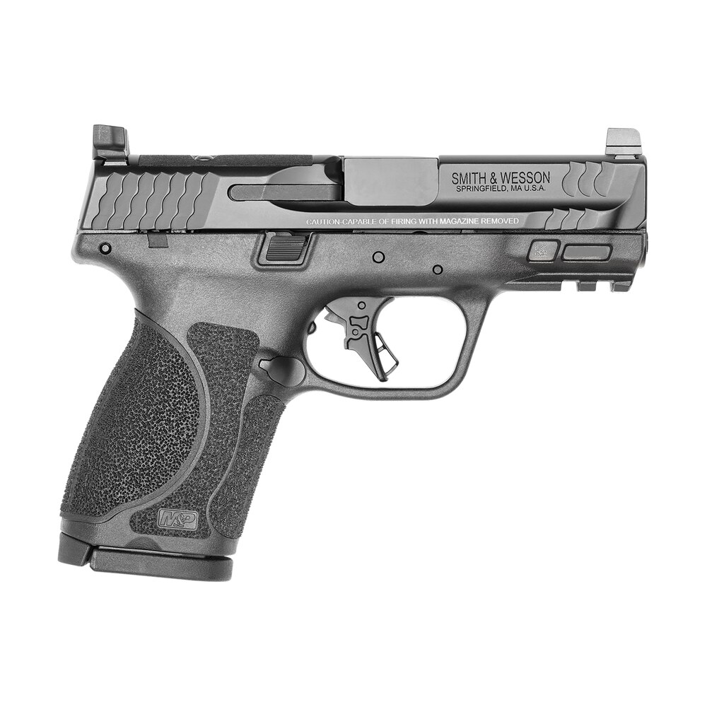 smith & wesson 13571 m&p m2.0 compact 9mm luger 15+1, 3.60" black armornite stainless steel barrel & optic cut/serrated slide, matte black polymer frame w/picatinny rail Smith & Wesson 13571 M&P M2.0 Compact 9mm Luger 15+1, 3.60" Black Armornite Stainless Sports South item 144824