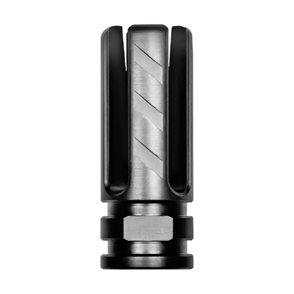 rise armament ra 703 223 blk veil flash hider black nitride finish 416r stainless steel with 2.25" oal for 22 cal ar 15 Rise Armament RA-703-223-BLK Veil Flash Hider Black Nitride Finish 416R Stainless Steel Sports South item 144899