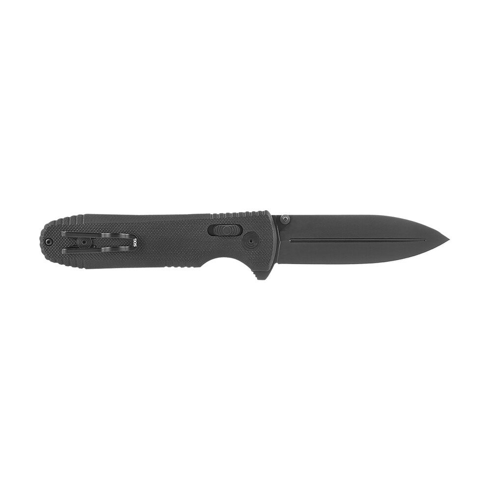 s.o.g sog12610557 pentagon xr lte 3.60" folding spear point graphite tini cryo cts xhp blade/black g10 handle includes belt clip S.O.G SOG12610557 Pentagon XR LTE 3.60" Folding Spear Point Graphite TiNi Cryo CTS XHP Sports South item 144936