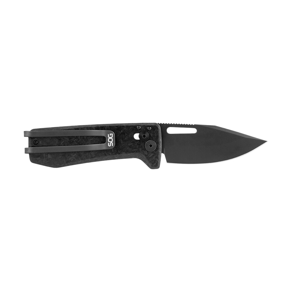 s.o.g sog12630557 ultra xr xhp 2.80" folding plain black satin ticn cryo cts xhp blade/ black carbon fiber handle includes pocket clip S.O.G SOG12630557 Ultra XR XHP 2.80" Folding Plain Black Satin TiCN Cryo CTS XHP Blade/ Black Sports South item 144940