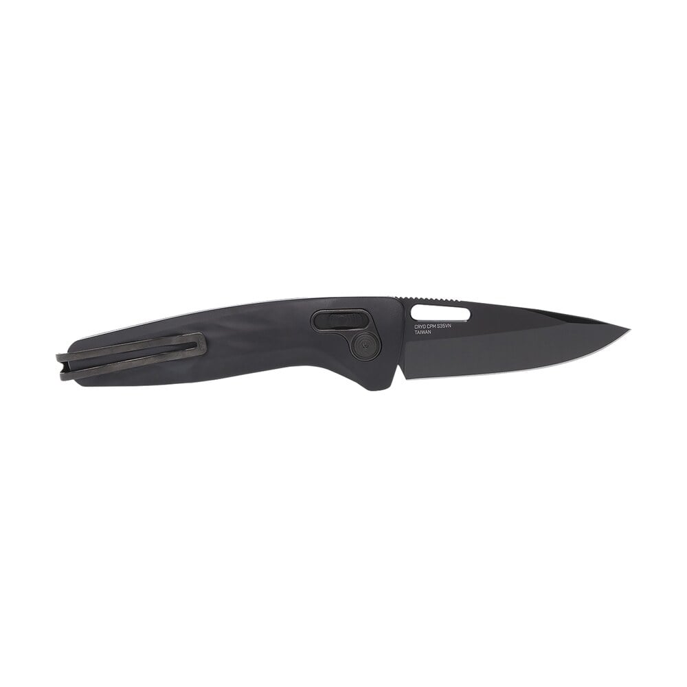 s.o.g sog12730357 one zero xr 3.10" folding plain black chrome cryo cpm s35vn steel blade black sculpted aluminum handle includes pocket clip S.O.G SOG12730357 One-Zero XR 3.10" Folding Plain Black Chrome Cryo CPM S35VN Steel Blade Black Sports South item 144941