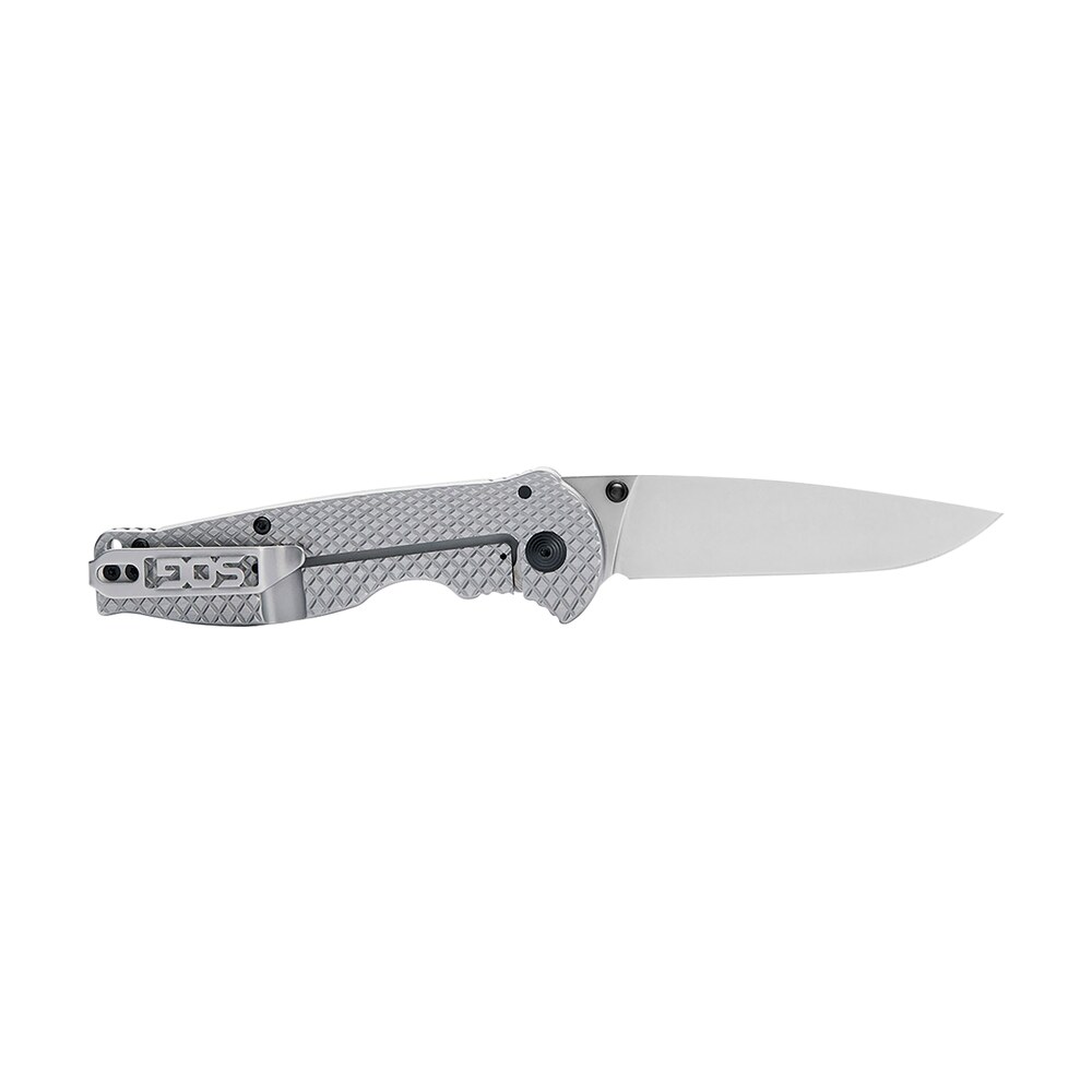s.o.g sog14180157 flash fl 3.40" folding drop point plain satin 4116 stainless steel blade/silver stainless steel handle includes pocket clip S.O.G SOG14180157 Flash FL 3.40" Folding Drop Point Plain Satin 4116 Stainless Steel Sports South item 144947