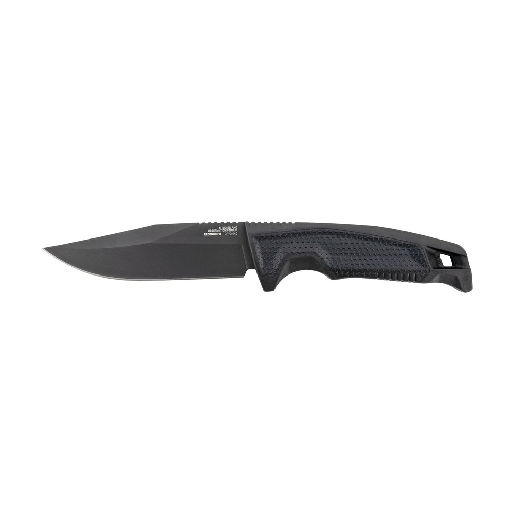 s.o.g sog17220157 recondo fx 4.60" fixed plain satin tini full tang cryo 440c ss blade/ black overmolded grn handle S.O.G SOG17220157 Recondo FX 4.60" Fixed Plain Satin TiNi Full Tang Cryo 440C SS Blade/ Black Sports South item 144966
