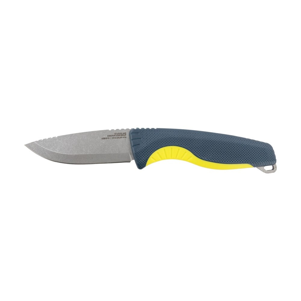 s.o.g sog17410141 aegis fx 3.70" fixed drop point plain stonewashed 4116 krupp ss blade, indigo w/acid accents grn handle, includes sheath S.O.G SOG17410141 Aegis FX 3.70" Fixed Drop Point Plain Stonewashed 4116 Krupp SS Blade, Indigo Sports South item 144970