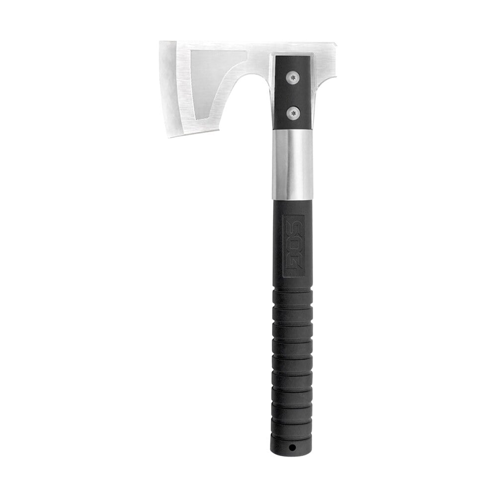 s.o.g sogch1001c camp 3.10" blade stainless steel blade black grn handle 11.50" long hatchet S.O.G SOGCH1001C Camp 3.10" Blade Stainless Steel Blade Black GRN Handle 11.50" Long Hatchet Sports South item 145002