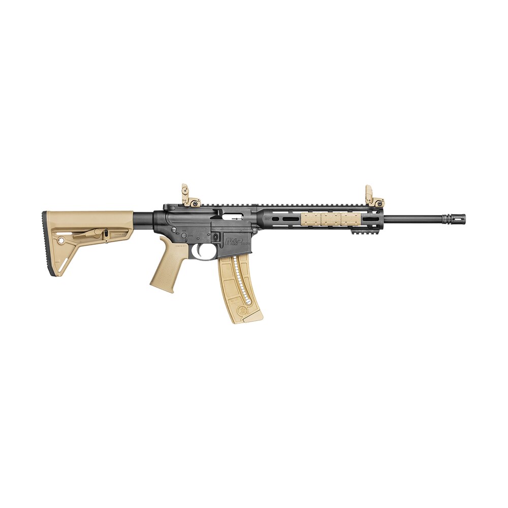 smith & wesson 10210 m&p 15 22 sport 22 lr 25+1 16.50″ carbon steel barrel, black metal finish, adjustable magpul moe sl flat dark earth stock, magpul folding mbus sights, magpul m lok mounting system Smith & Wesson 10210 M&P 15-22 Sport 22 LR 25+1 16.50" Carbon Steel Sports South item 14502