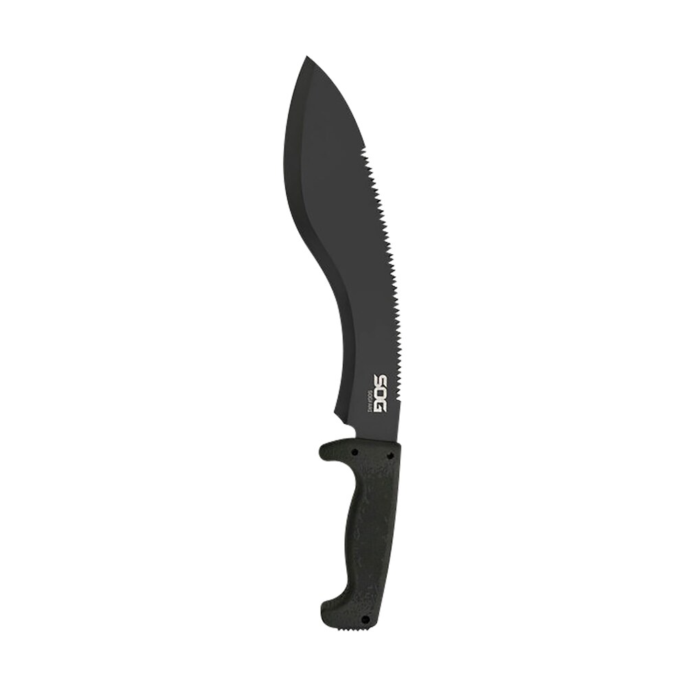 s.o.g sogmc11n sogfari 12" black hardcased 3cr13mov ss blade black kraton handle 18" long includes sheath S.O.G SOGMC11N SOGfari 12" Black Hardcased 3Cr13MoV SS Blade Black Kraton Handle 18" Long Sports South item 145035