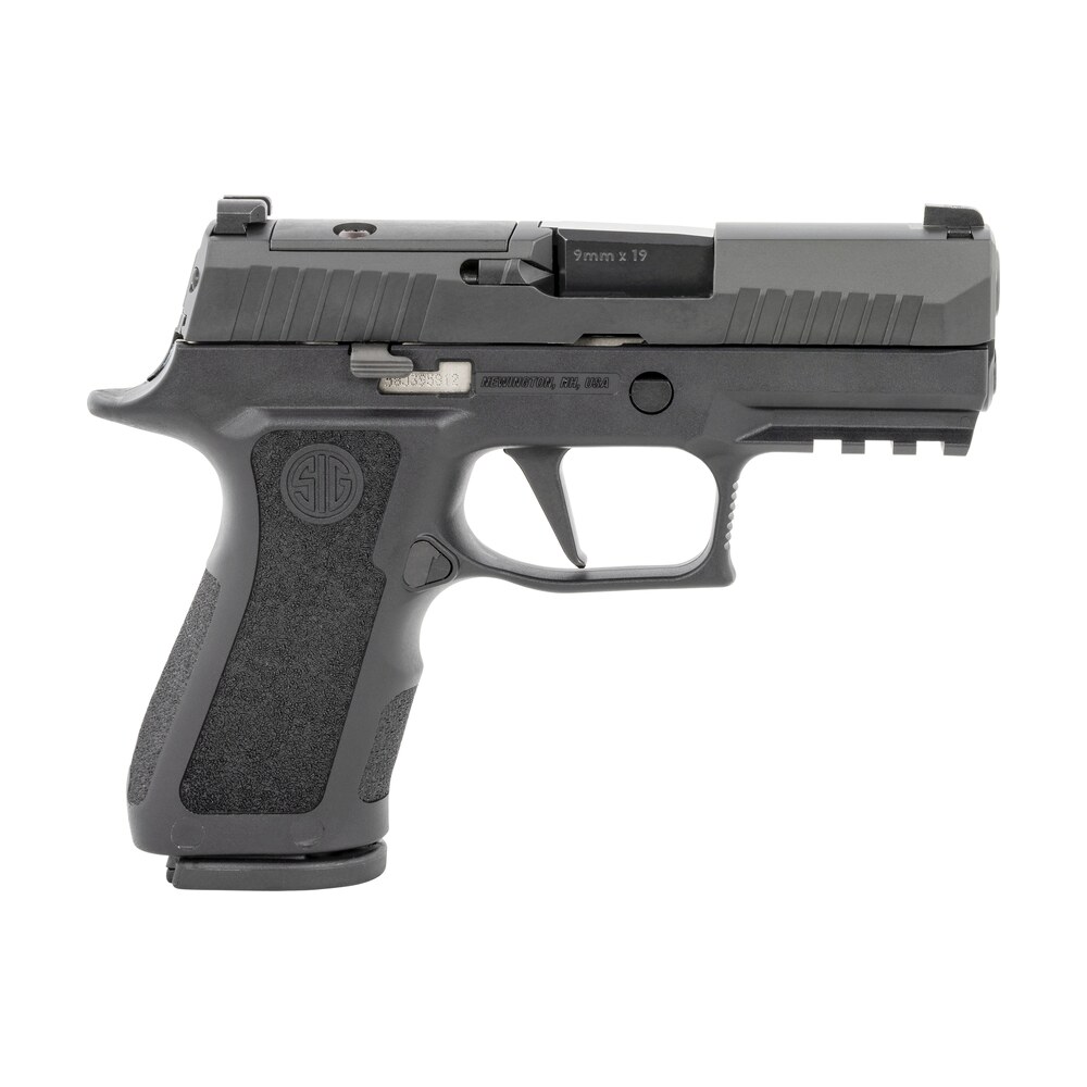 sig sauer 320xc9bxr3pr210 p320 xcompact 9mm luger 10+1 3.60" carbon steel barrel, black nitron optic ready/serrated ss slide, black stainless steel frame w/picatinny rail, black xcompact polymer grips Sig Sauer 320XC9BXR3PR210 P320 XCompact 9mm Luger 10+1 3.60" Carbon Steel Sports South item 145199