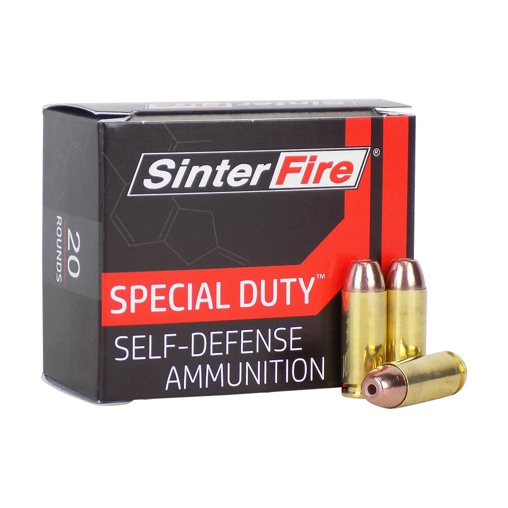 sinterfire inc sf10125sd special duty (sd) 10mmauto 125gr lead free frangible hollow point 20 per box/10 case SinterFire Inc SF10125SD Special Duty (SD) 10mmAuto 125gr Lead Free Frangible Hollow Point 20 Sports South item 145260