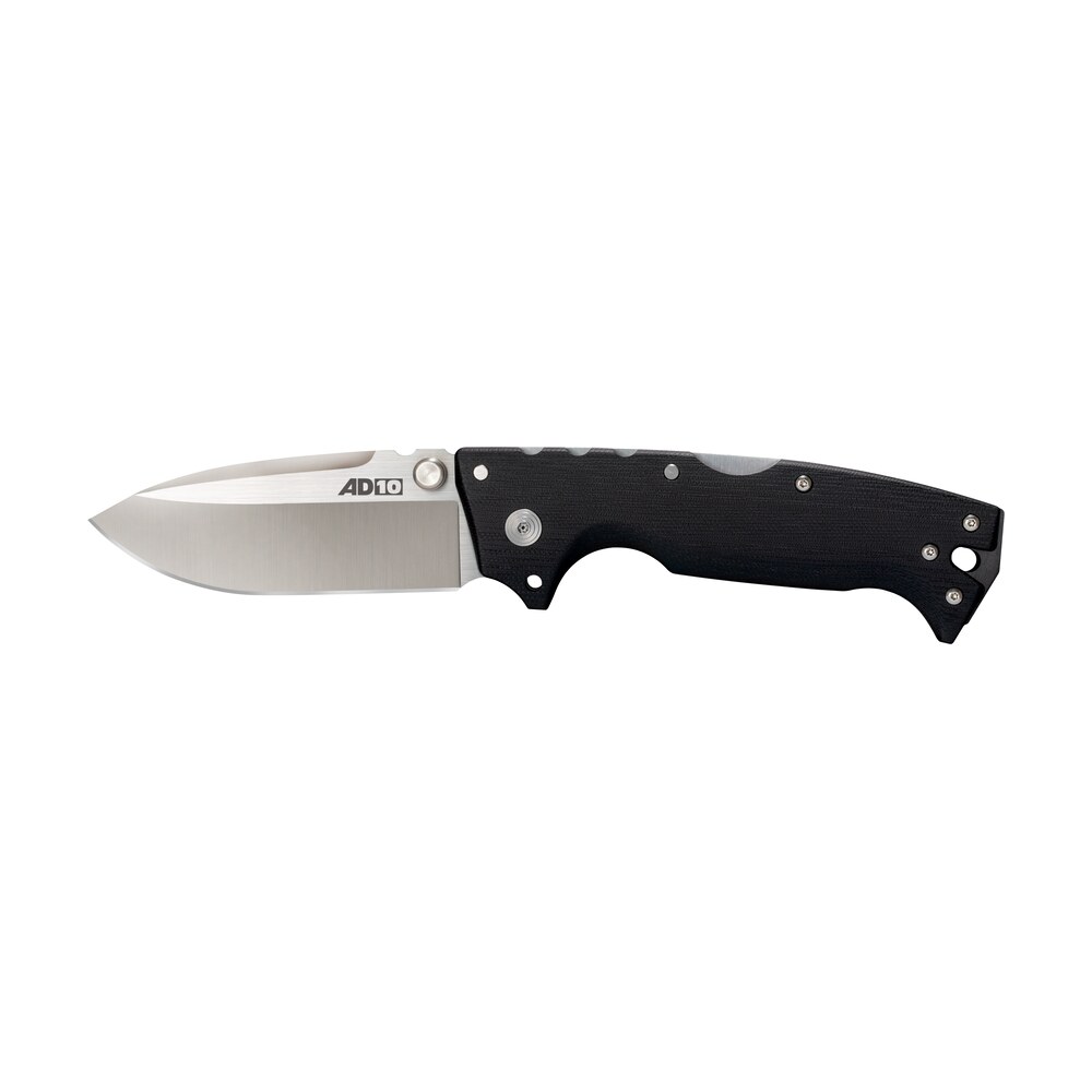 cold steel cs28dd ad 10 4" folding drop point plain s35vn ss blade/black g10 handle includes pocket clip Cold Steel CS28DD AD-10 4" Folding Drop Point Plain S35VN SS Blade/Black G10 Handle Includes Sports South item 145285