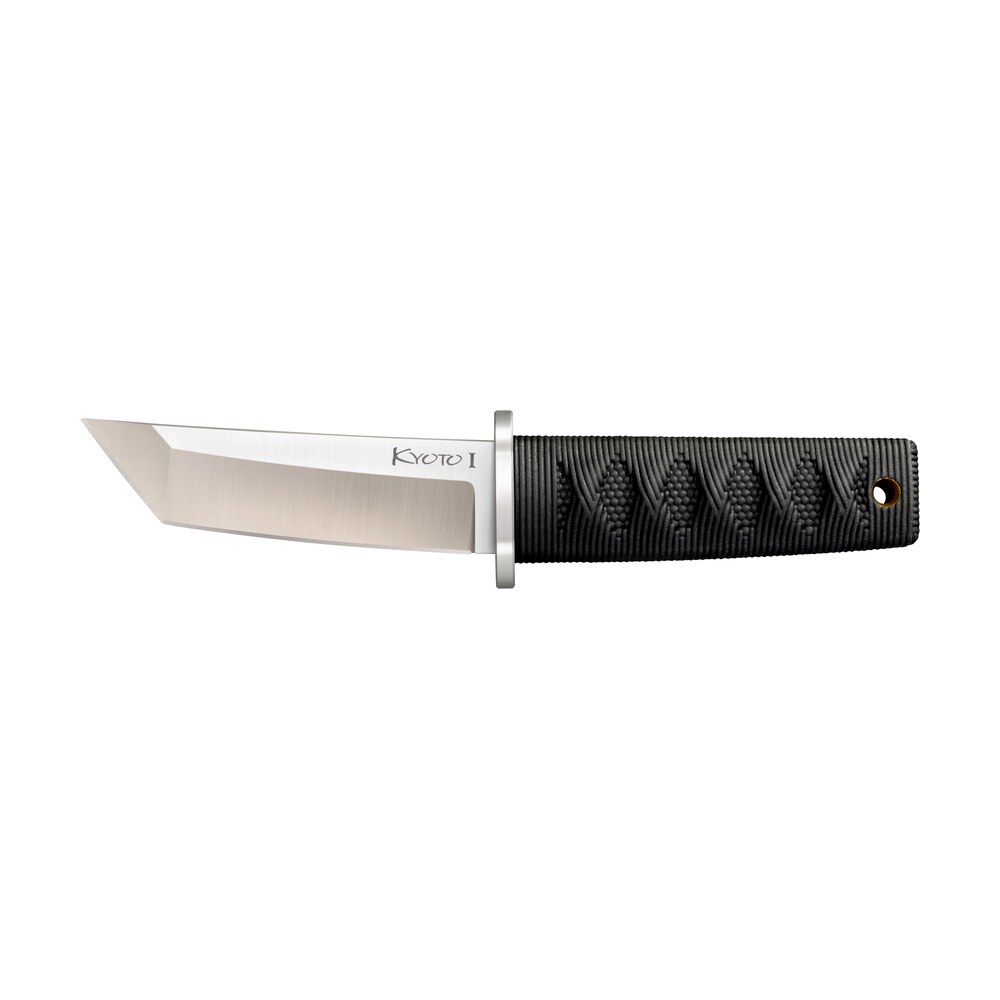 cold steel cs 17da kyoto i 3.25" fixed plain tanto 8cr13mov ss blade/black contoured kray ex handle Cold Steel CS-17DA Kyoto I 3.25" Fixed Plain Tanto 8Cr13MoV SS Blade/Black Contoured Kray-Ex Sports South item 145289