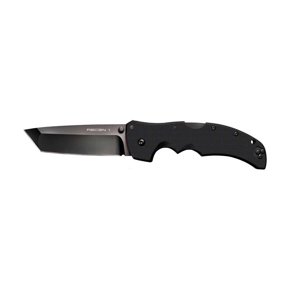 cold steel cs27bt recon 1 4" folding tanto plain dlc coated american s35vn blade/ black textured g10 handle includes pocket clip Cold Steel CS27BT Recon 1 4" Folding Tanto Plain DLC Coated American S35VN Blade/ Black Sports South item 145294