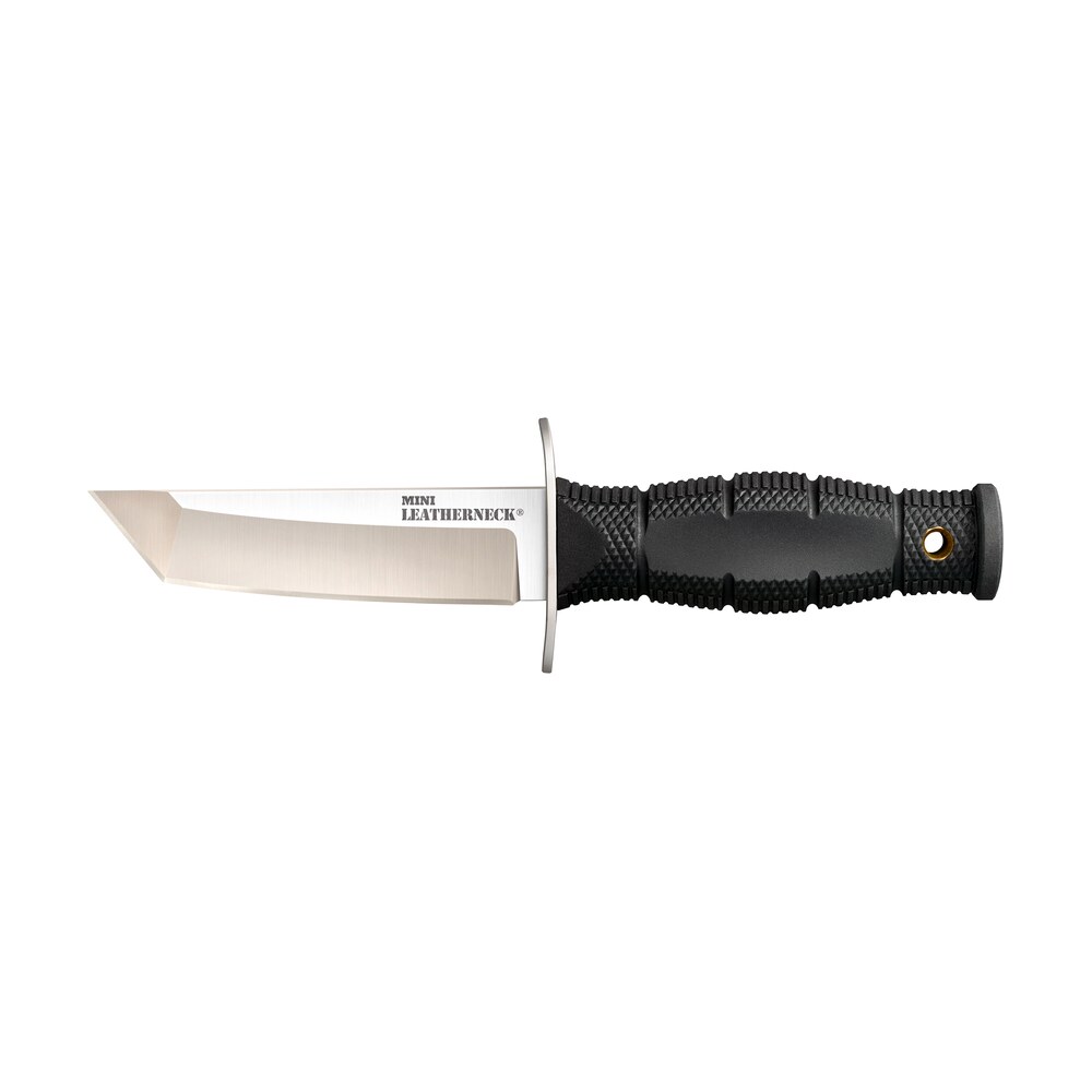 cold steel cs39lsaa leatherneck mini 3.50" fixed tanto plain satin 8cr13mov ss blade/3.25" black deep checkered w/double quillon guard kray ex handle includes sheath Cold Steel CS39LSAA Leatherneck Mini 3.50" Fixed Tanto Plain Satin 8Cr13MoV SS Blade/3.25" Sports South item 145295