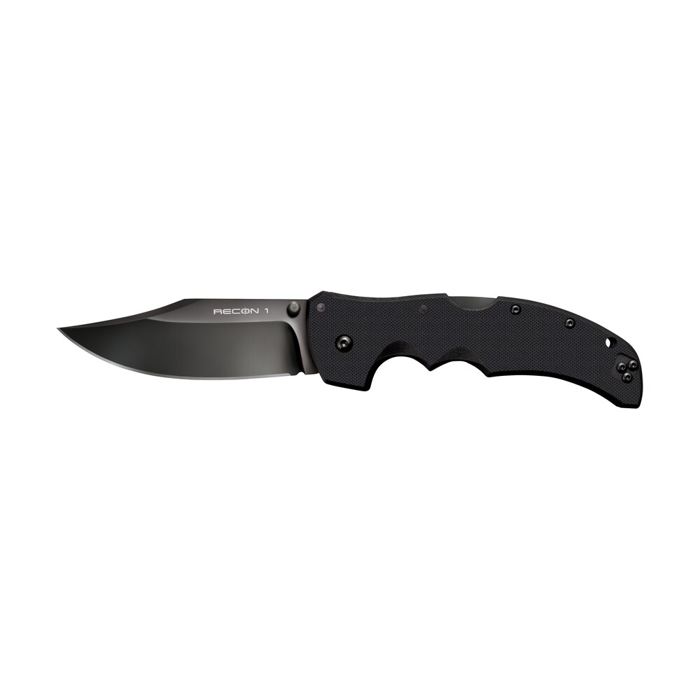 cold steel cs27bc recon 1 4" folding clip point plain dlc coated american s35vn blade/black g10 handle includes pocket clip Cold Steel CS27BC Recon 1 4" Folding Clip Point Plain DLC Coated American S35VN Blade/Black G10 Sports South item 145308