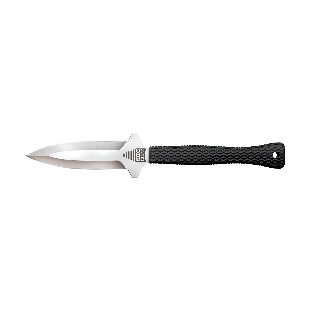 cold steel cs49nde hide out 3" fixed plain satin polished japanese aus 8a ss blade/ black contoured & checkered kray ex handle Cold Steel CS49NDE Hide Out 3" Fixed Plain Satin Polished Japanese AUS-8A SS Blade/ Black Sports South item 145346