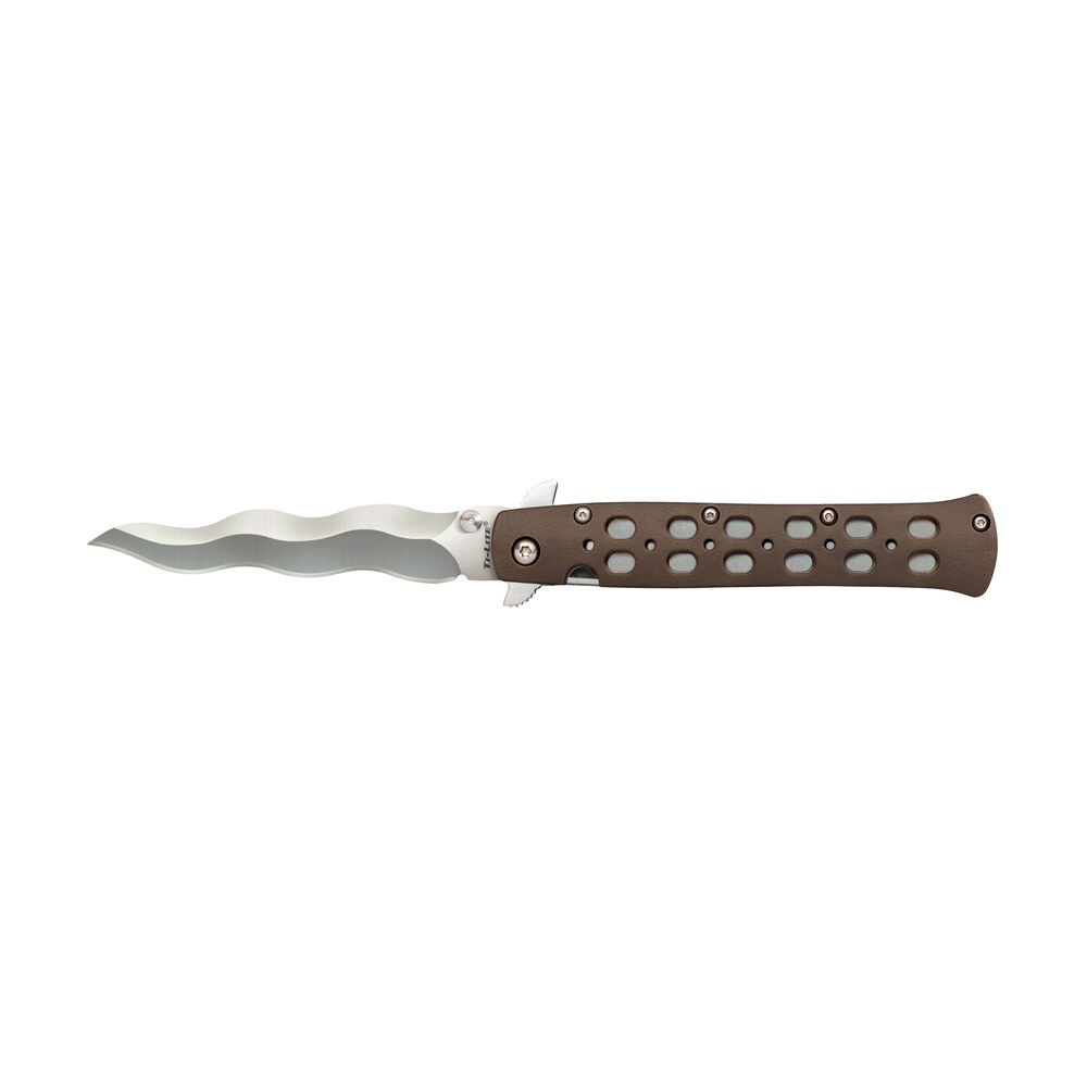 cold steel cs 26sk4 ti lite 4" folding plain kris aus 10a steel blade/flat dark earth griv ex handle Cold Steel CS-26SK4 Ti-Lite 4" Folding Plain Kris AUS 10A Steel Blade/Flat Dark Earth Griv-Ex Sports South item 145363