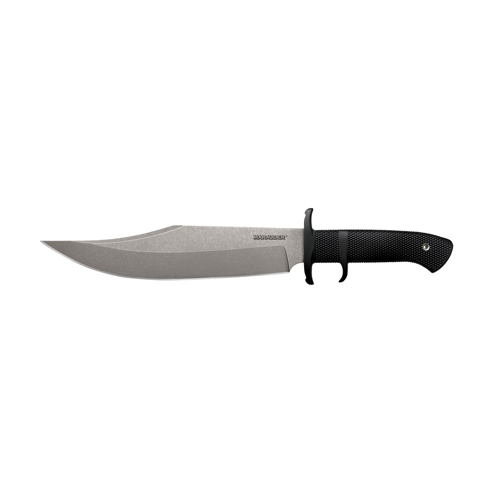 cold steel cs39lswba marauder 9" fixed bowie plain stone washed aus 8a ss blade/black kray ex handle includes sheath Cold Steel CS39LSWBA Marauder 9" Fixed Bowie Plain Stone Washed AUS-8A SS Blade/Black Kray-Ex Sports South item 145376