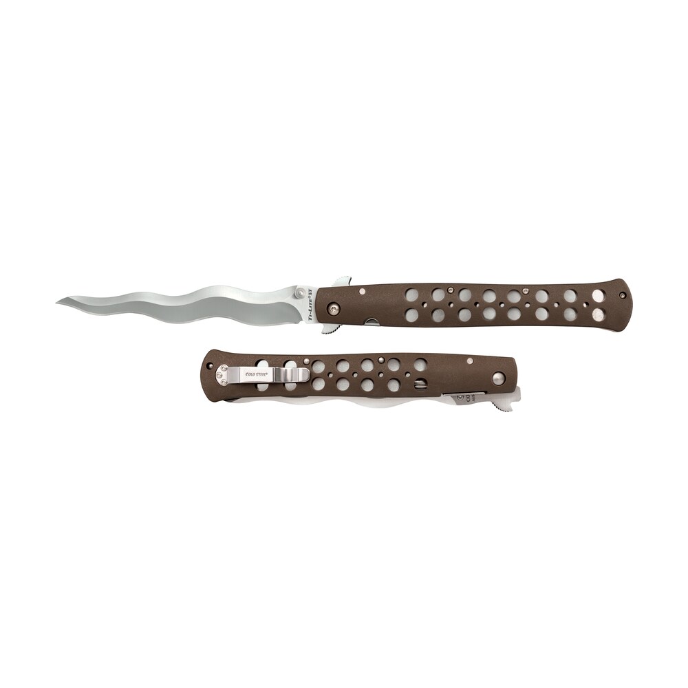cold steel cs 26sxk6 ti lite 6" folding plain kris aus 10a steel blade/ black griv ex handle Cold Steel CS-26SXK6 Ti-Lite 6" Folding Plain Kris AUS 10A Steel Blade/ Black Griv-Ex Handle Sports South item 145377