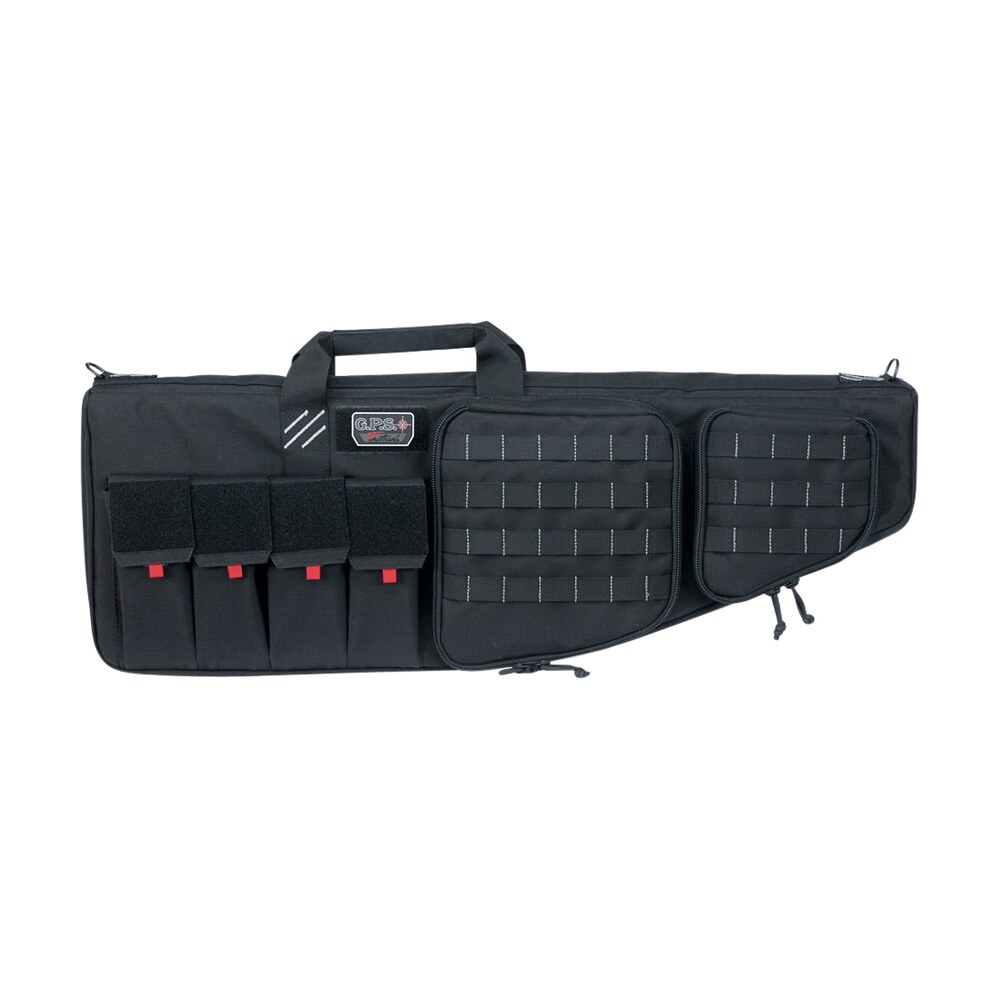 gps bags t32arb tactical ar case 32" black 1000d nylon with mag & storage pockets, lockable zippers, external handgun pocket & dupont teflon coating GPS Bags T32ARB Tactical AR Case 32" Black 1000D Nylon Sports South item 145439