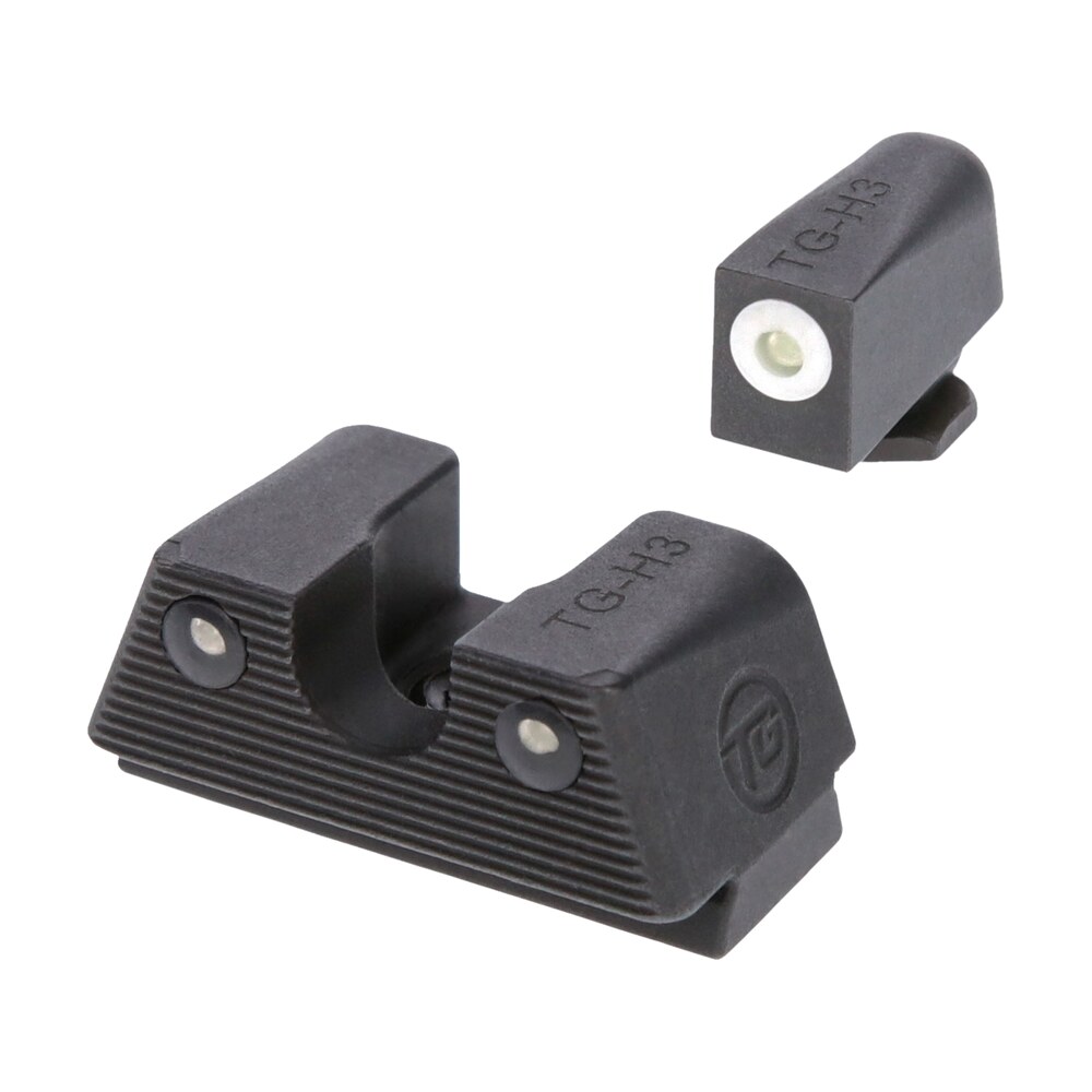 truglo tgtg231g1xa tritium x white outline tritium front/green tritium rear/black nitride fortress frame, compatible w/glock 42/43/43x/48 except mos, front post/rear dovetail mount TruGlo TGTG231G1XA Tritium X White Outline Tritium Front/Green Tritium Rear/Black Nitride Sports South item 145455