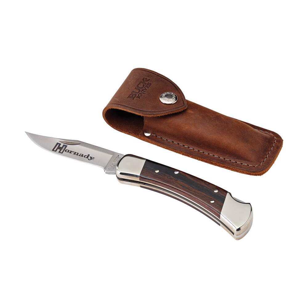 hornady 99126 buck 110 folding plain 420 stainless steel blade brown macassar ebony dymondwood w nickel plated bolsters handle Hornady 99126 Buck 110 Folding Plain 420 Stainless Steel Blade Brown Macassar Ebony Dymondwood Sports South item 145678