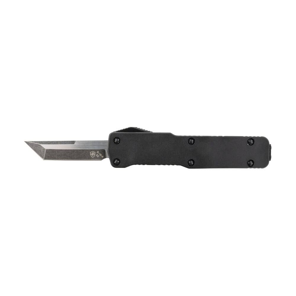 templar knife cabr221 premium lw micro 1.85" otf tanto plain black oxide stonewashed d2 steel blade, 3.50" black aluminum handle, california legal Templar Knife CABR221 Premium LW Micro 1.85" OTF Tanto Plain Black Oxide Stonewashed D2 Steel Sports South item 145746