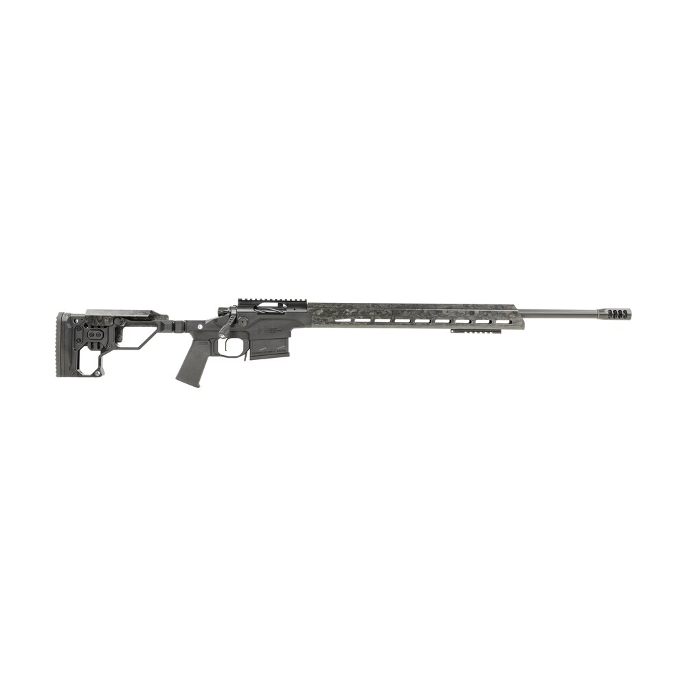 christensen arms 8010300501 modern precision 338 lapua mag 27" threaded carbon fiber barrel 5+1, black nitride finish, tungsten anodized folding stock, polymer grip Christensen Arms 8010300501 Modern Precision 338 Lapua Mag 27" Threaded Carbon Fiber Barrel Sports South item 146189