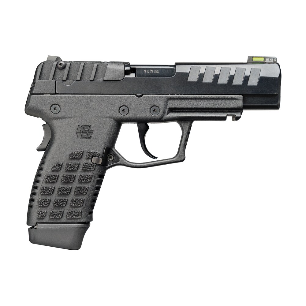 kel tec p15blk p15 compact frame 9mm luger 15+1 4" black steel barrel, black nitride serrated steel slide, black polymer frame w/picatinny rail, black stippled grip, ambidextrous Kel-Tec P15BLK P15 Compact Frame 9mm Luger 15+1 4" Black Steel Sports South item 146326