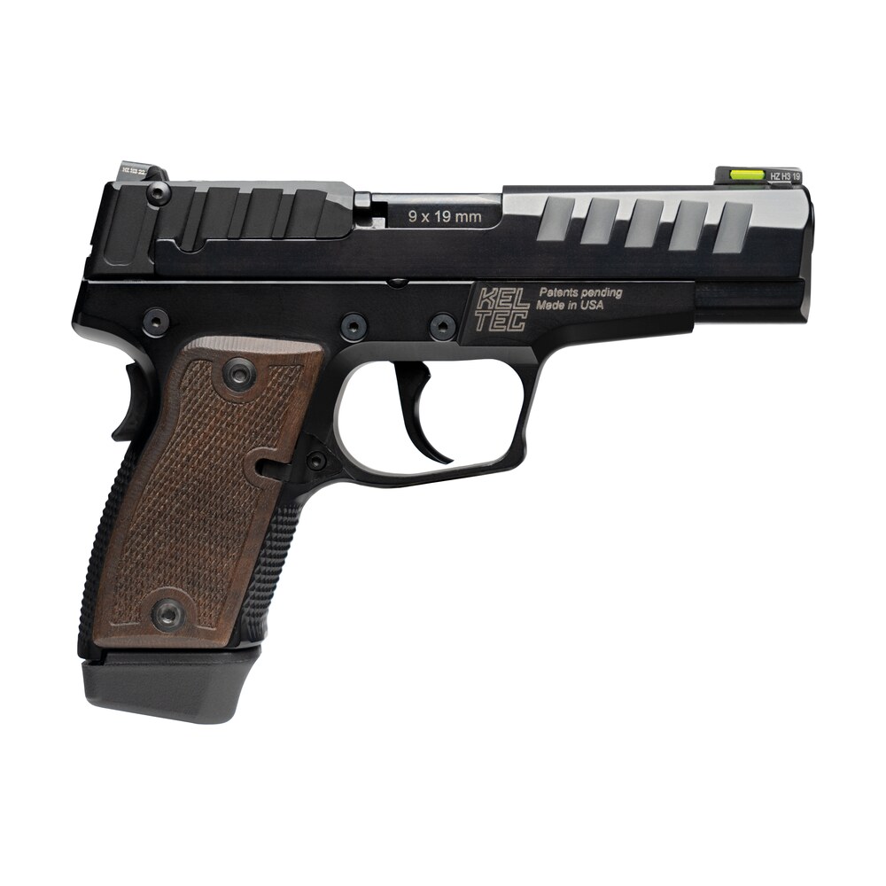 kel tec p15mblk p15 9mm luger 15+1 4" black steel barrel, black nitride serrated steel slide, black anodized aluminum frame, american walnut grip, ambidextrous Kel-Tec P15MBLK P15 9mm Luger 15+1 4" Black Steel Sports South item 146327