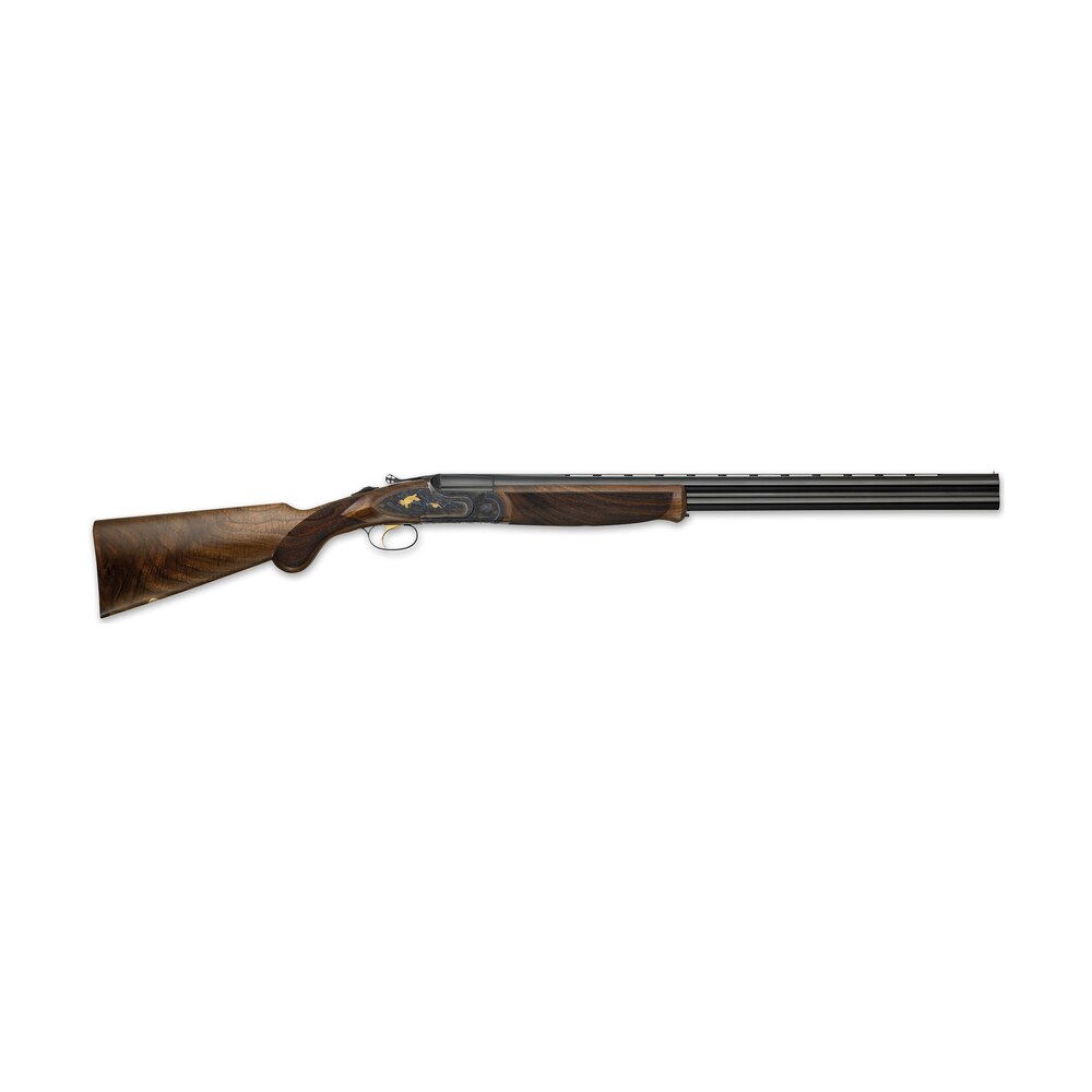 f.a.i.r. frjbprtg1628 jubilee prestige tartargua gold full size 16 gauge break open 2.75" 2rd 28" blued over/under barrel, gold engraving aluminum receiver, fixed walnut stock, ambidextrous F.A.I.R. FRJBPRTG1628 Jubilee Prestige Tartargua Gold Full Size 16 Gauge Break Open 2.75" 2rd Sports South item 146331