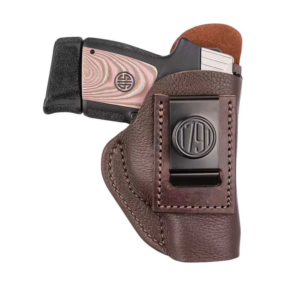 1791 gunleather fcd3brwl fair chase iwb size 03 classic brown deer hide belt clip compatible w/ruger lc9/glock 42/43/43x left hand 1791 Gunleather FCD3BRWL Fair Chase IWB Size 03 Classic Brown Deer Hide Belt Clip Compatible Sports South item 146570