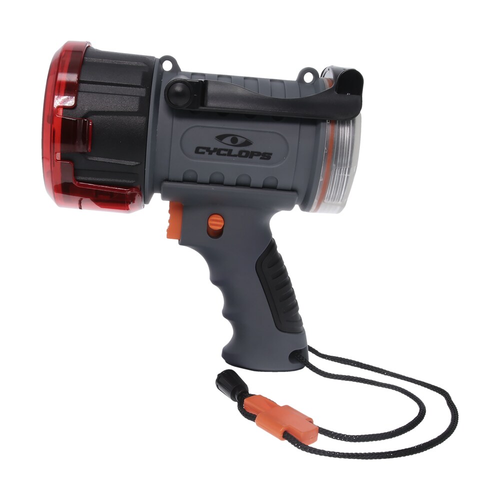 cyclops cyc2000wp spotlight w/flood light 500/200 lumens red/white cree xp g3 led black/gray polymer/aluminum Cyclops CYC2000WP Spotlight Sports South item 146583