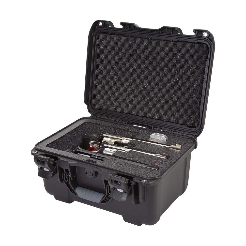 nanuk 918rev01 918 3 up revolver case black polymer w/ foam padding & latches 14.90" l x 9.80" w x 8.60" h interior dimensions Nanuk 918REV01 918 3 Up Revolver Case Black Polymer Sports South item 146621