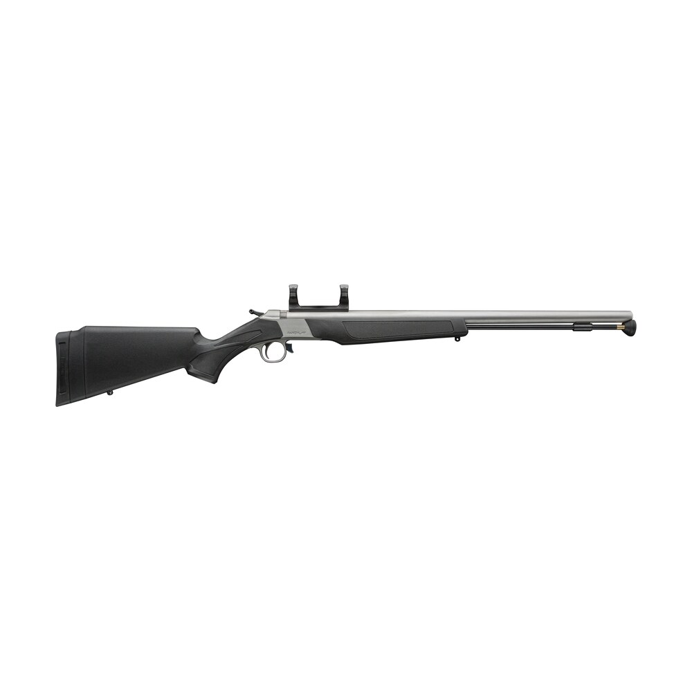 cva pr2117sm wolf v2 50 cal 209 primer 24" matte stainless steel barrel, stainless steel receiver w/durasight rail, fixed black synthetic stock CVA PR2117SM Wolf V2 50 Cal 209 Primer 24" Matte Stainless Steel Sports South item 147014